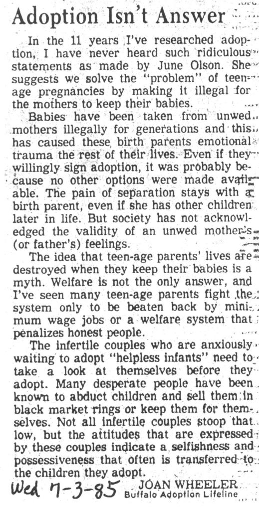 8-AdoptionIsn'tAnswer 7-3-85