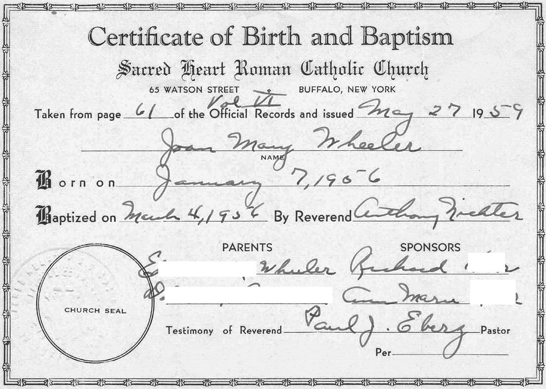 CertificateOfBirthAndBaptism JMW NamesRedacted RESIZED WEB